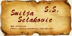 Smilja Selaković vizit kartica